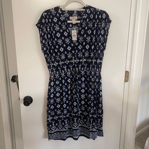 Loft tie waist dress NWT